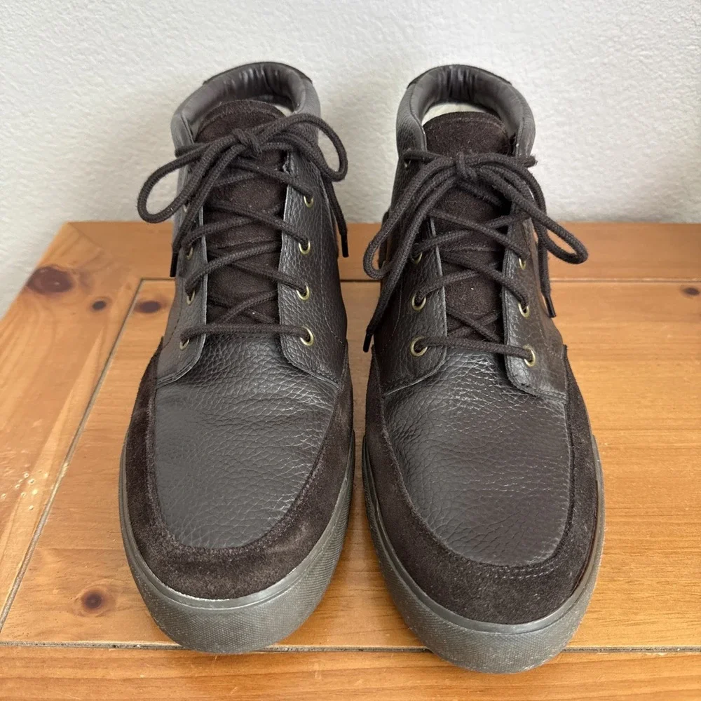 Polo Ralph Lauren Thorpe Chukka Boots Mens 12D Brown Tumbled Leather